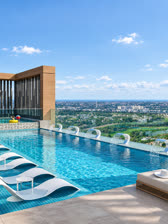 Brochure render, pool deck