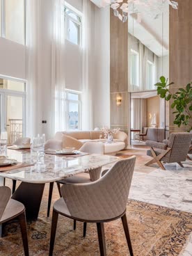 Listing photograph, penthouse interior